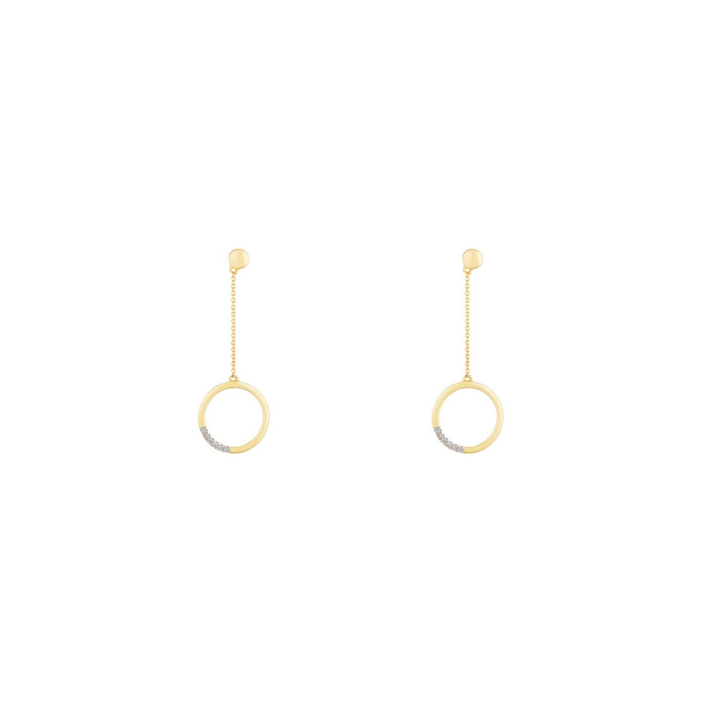 “Alexa” Earrings D0.04/12 – 375/1000 Yellow Gold