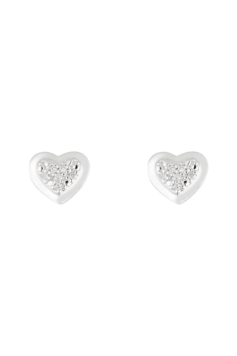 “Bébé D’Amour” Earrings D0.04/12 – 375/1000 White Gold