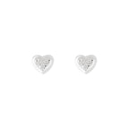 Boucles D'Oreilles "Bébé D'Amour" Diamants 0,04/12 - Or Blanc 375/1000