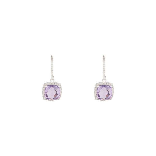 Pendientes "Trang" D 0.407/74 Am 4.6/2 - Oro blanco 375/1000