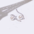 "Sublime Wave" Earrings P6Mm*2 D 0.17/38 - 375/1000 White Gold