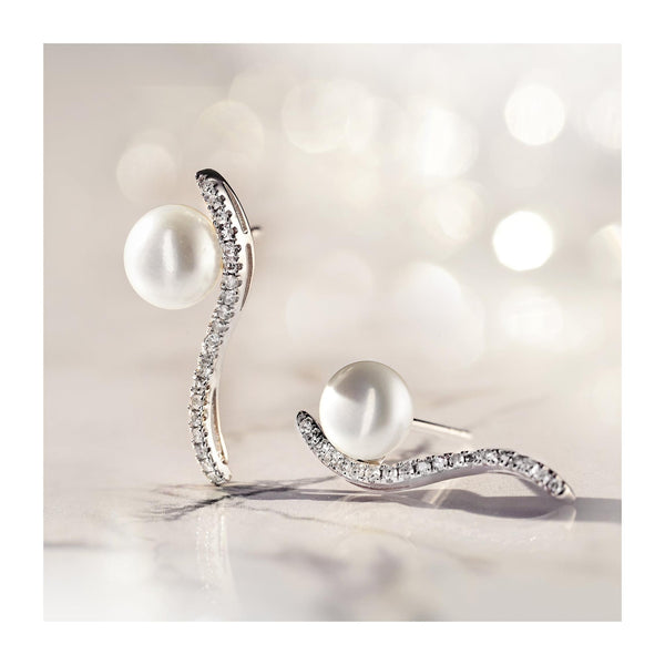 Pendientes "Ola sublime" P6Mm*2 D 0,17/38