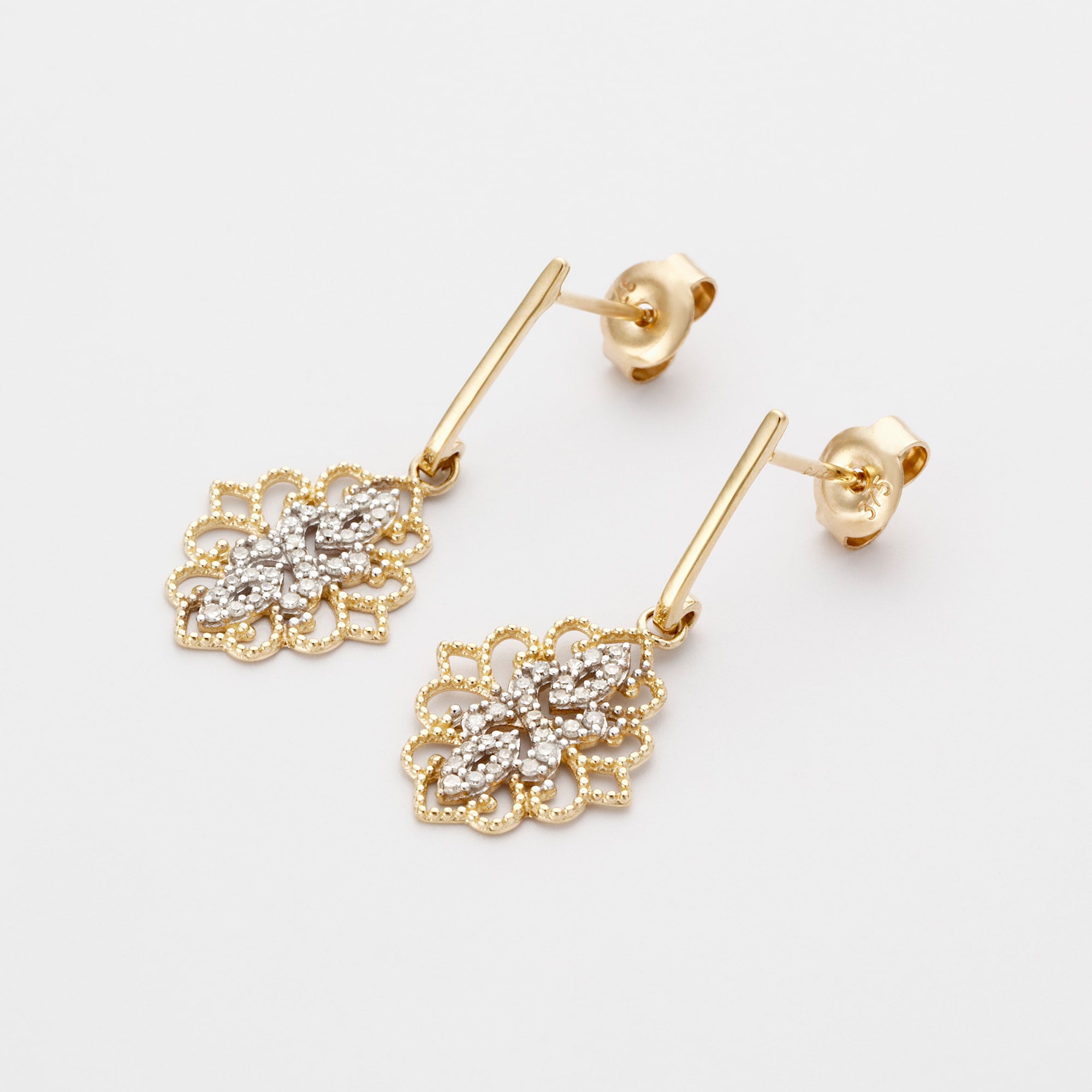 Boucles D'Oreilles "Reflet D'Amour" D0,233/54