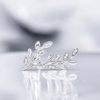 Pendientes "Sanya" D 0.066/12 - Oro blanco 375/1000