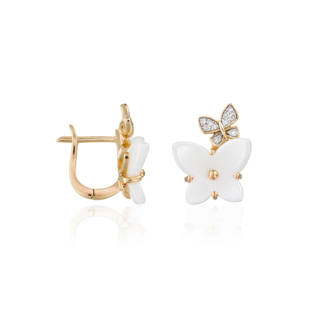 Pendientes “Enisa” D 0.0080/20 Cerámica – Oro amarillo 375/1000