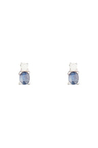 Boucles D'Oreilles "Croisières" D0,08/2 ; Saphir 0,5/2