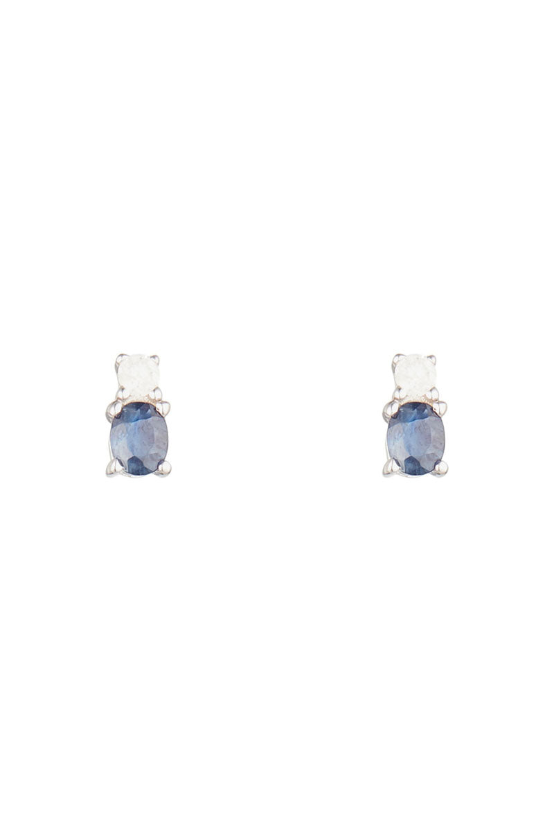 Boucles D'Oreilles "Croisières" D0,08/2 ; Saphir 0,5/2