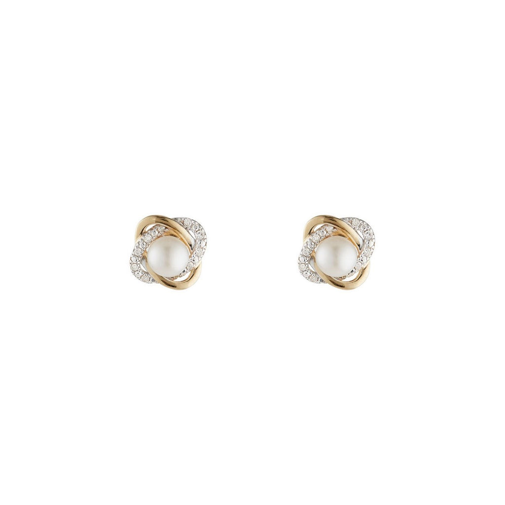Boucles D'Oreilles "Mitsa" D 0,216/48 Perle 2 - Or Jaune 375/1000
