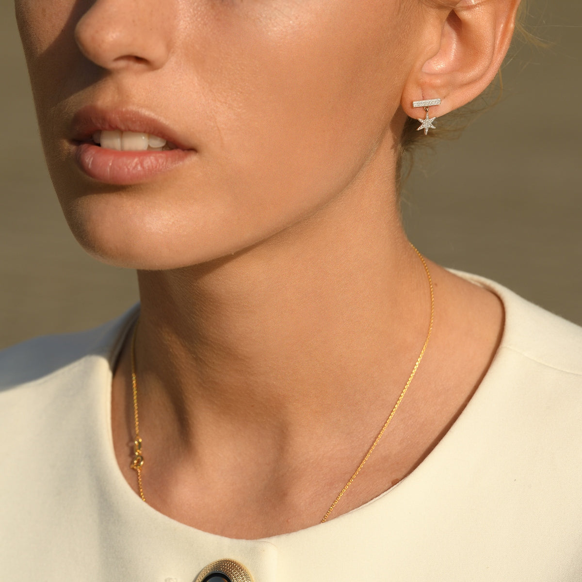 Boucles D'Oreilles "Stuga" D 0,165/30 - Or Jaune 375/1000