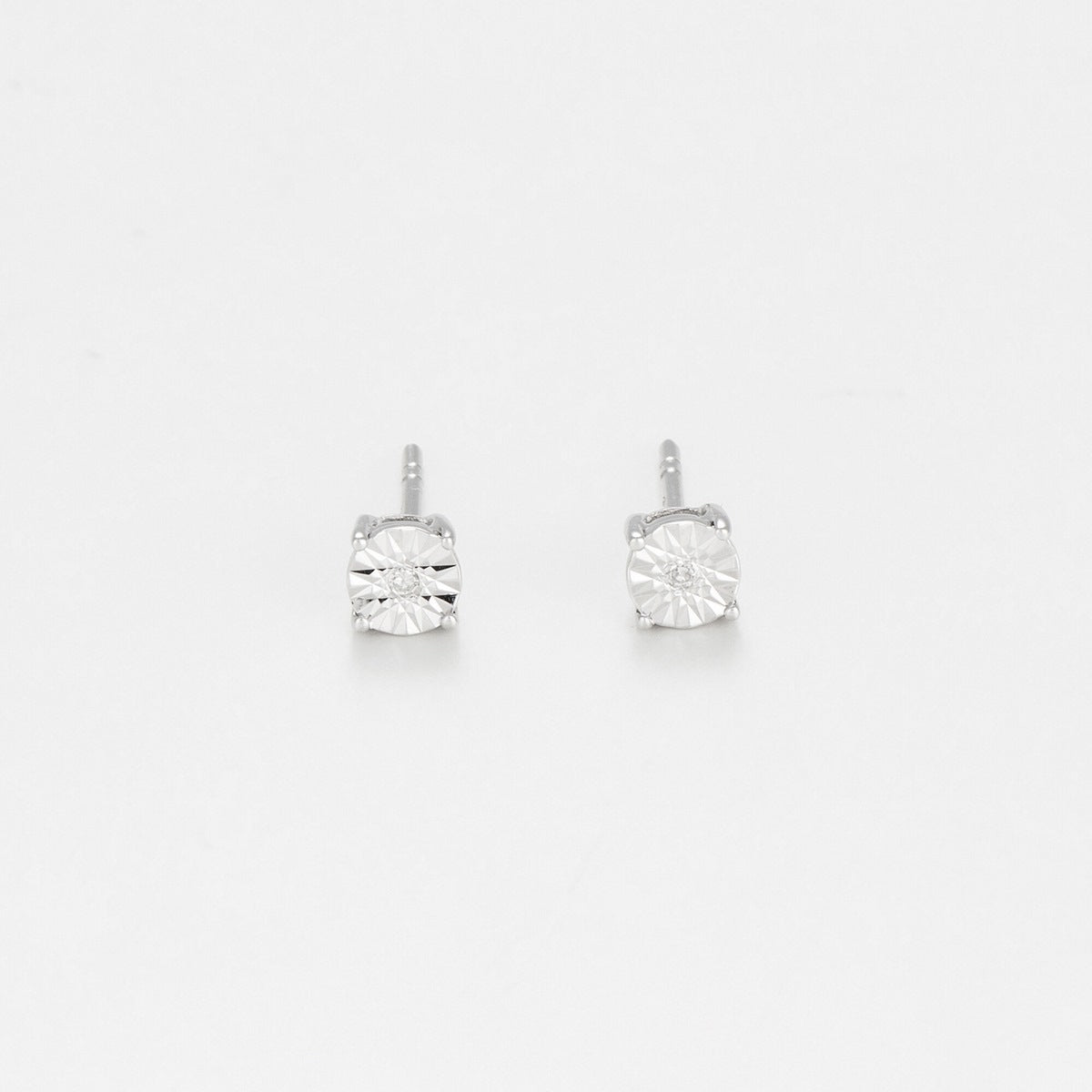 Boucles D'Oreilles "Puce Grande Illusion" Diamant 0,01/2