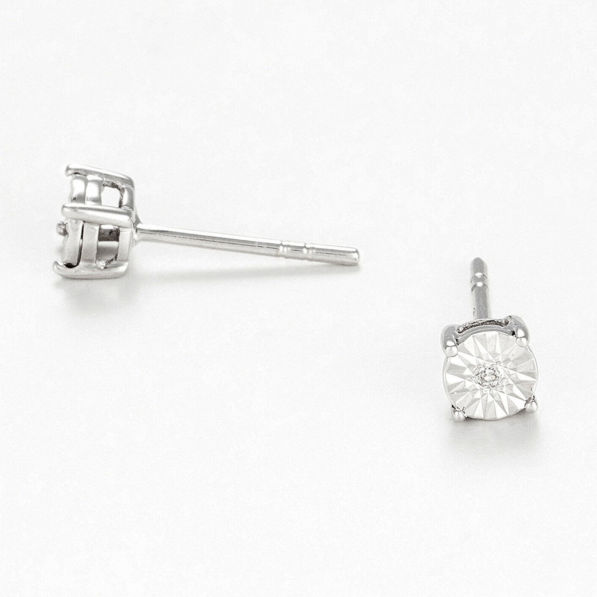Boucles D'Oreilles "Puce Grande Illusion" Diamant 0,01/2