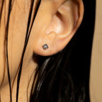 Boucles D'Oreilles "Puce Grande Illusion" Diamant 0,01/2