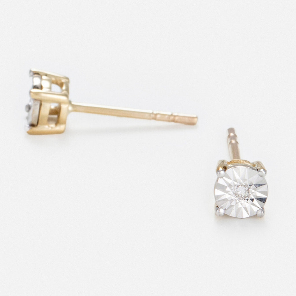 Pendientes “Puce Grande Illusion” D0.01/2 – Oro amarillo 375/1000