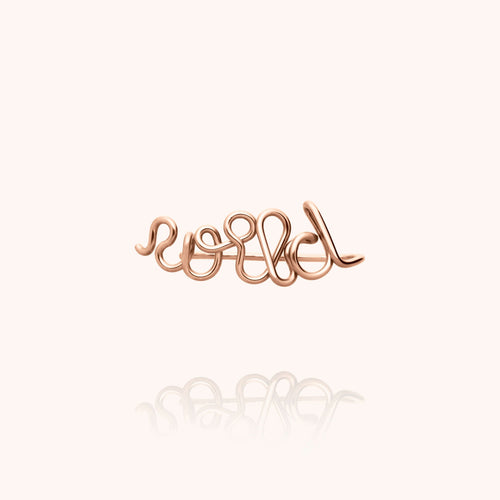 rolled rose gold
