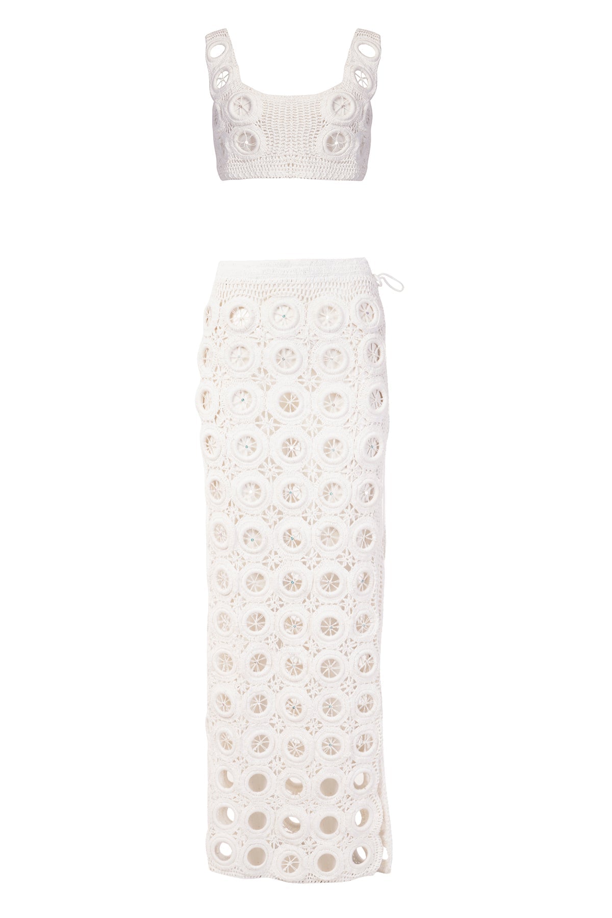 Ensemble - Crochet Blanc