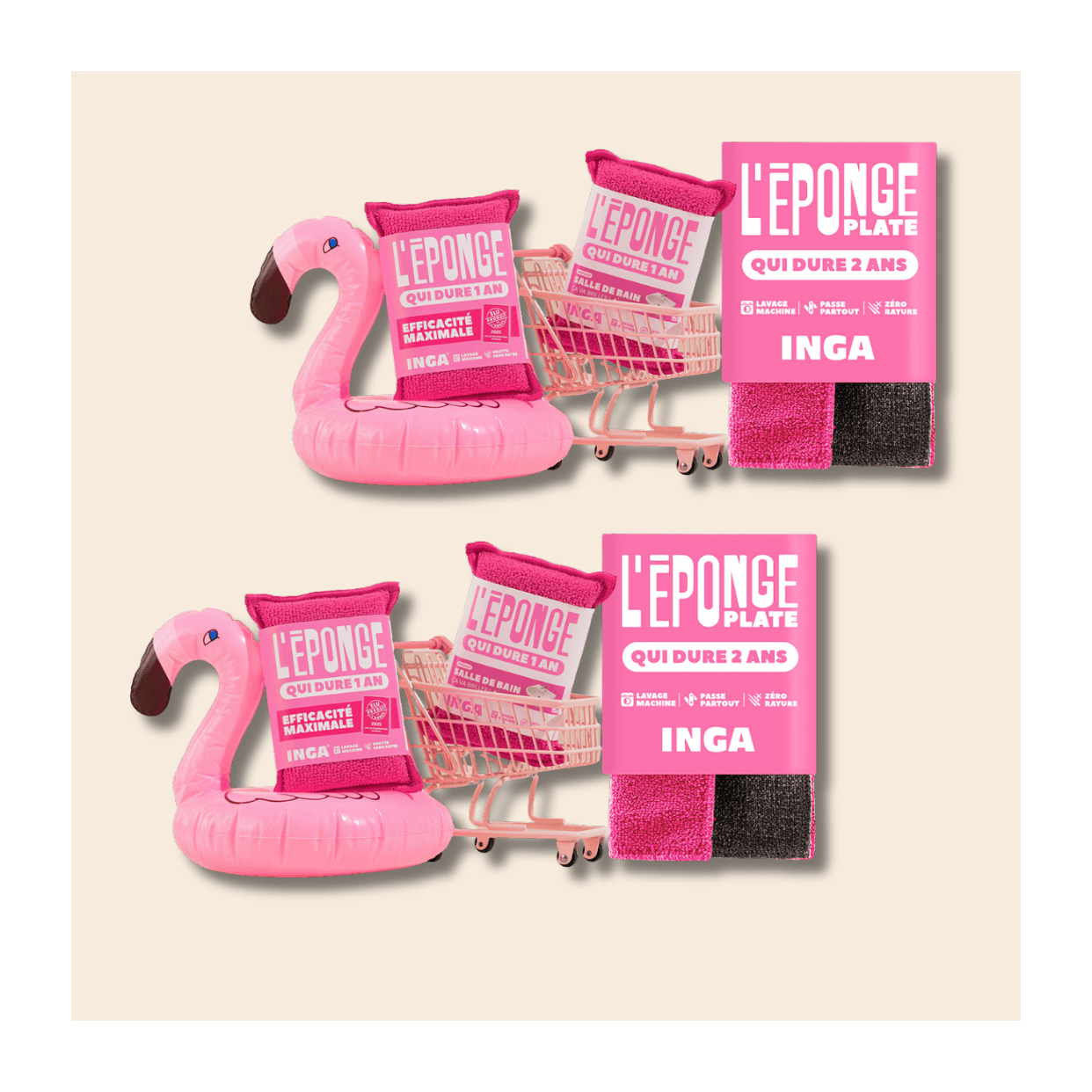 Todas nuestras esponjas rosas