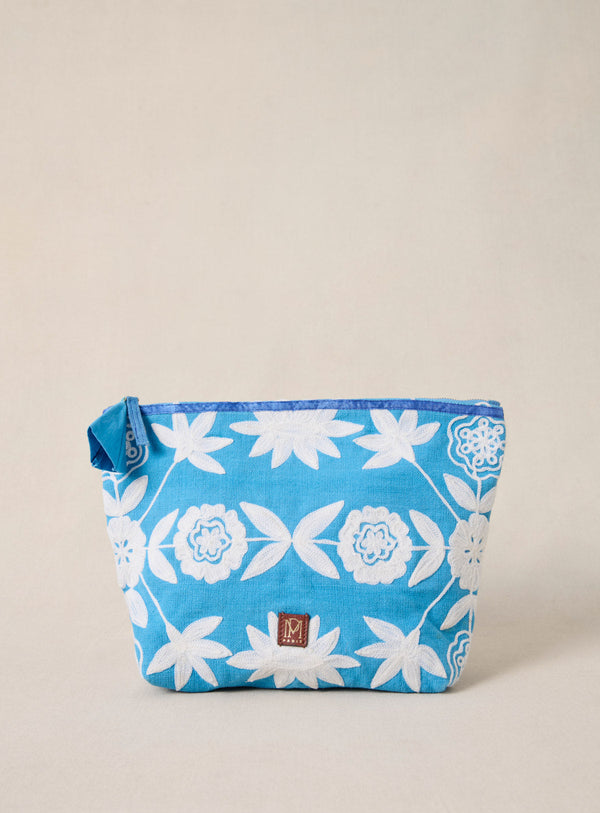 Eva Xl Embroidery Pouch - Sea