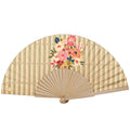 Kimiko - Eventail - Bois De Bouleau - Ocre