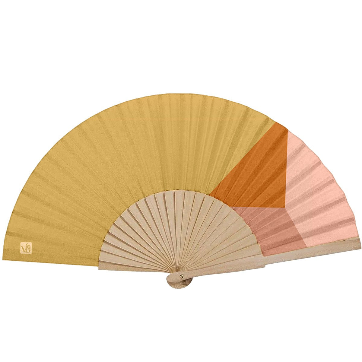 Paradis - Eventail - Bois De Bouleau - Ocre