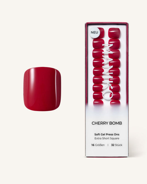 Cherry Bomb (extra corto, cuadrado) - Press Ons