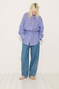 Philae Shirt - Blue Stripe - Women