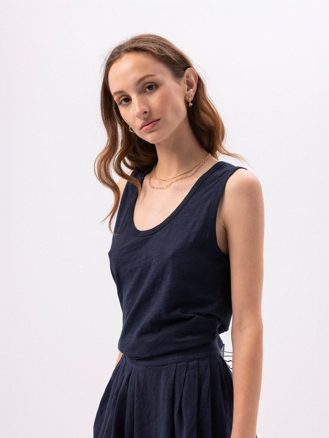Noor T-Shirt - Midnight Blue