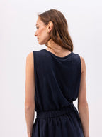Noor T-Shirt - Midnight Blue