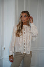 Talina Fluid Blouse - Cream