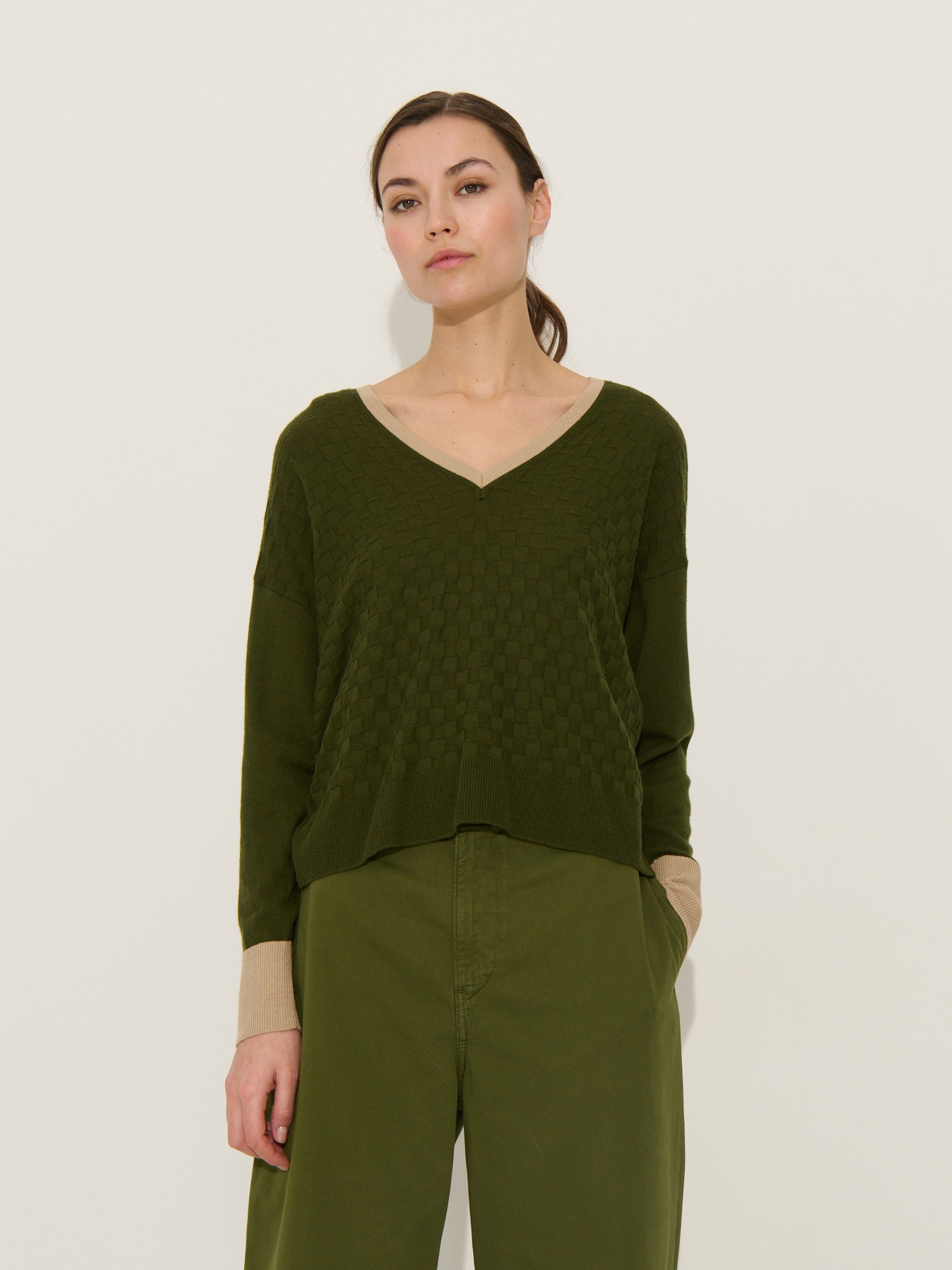 Pull Patrice - Kaki - Femme