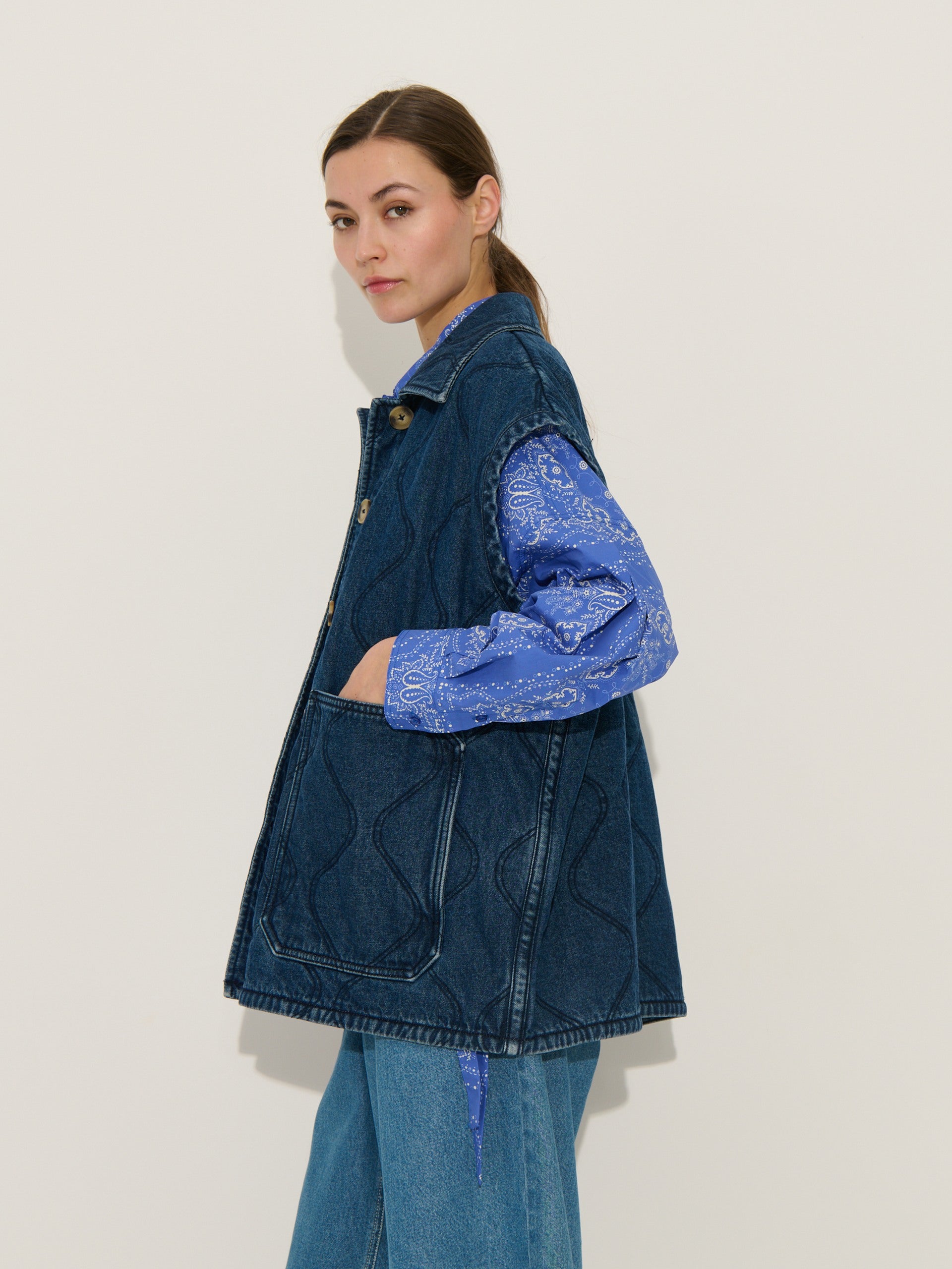 Chaqueta Parvati - Denim - Mujer