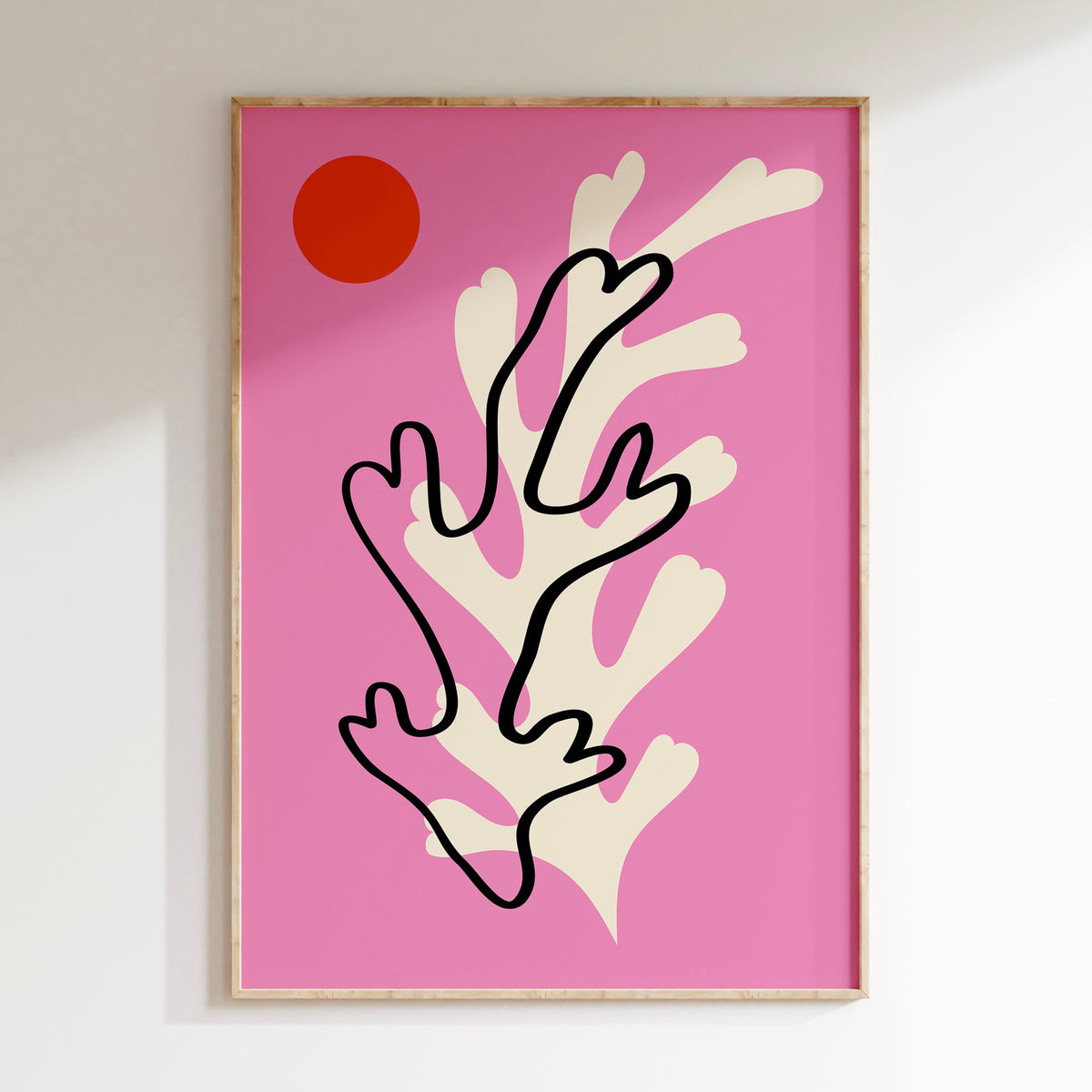 Abstract Flowers 2 - Pink &amp; Red