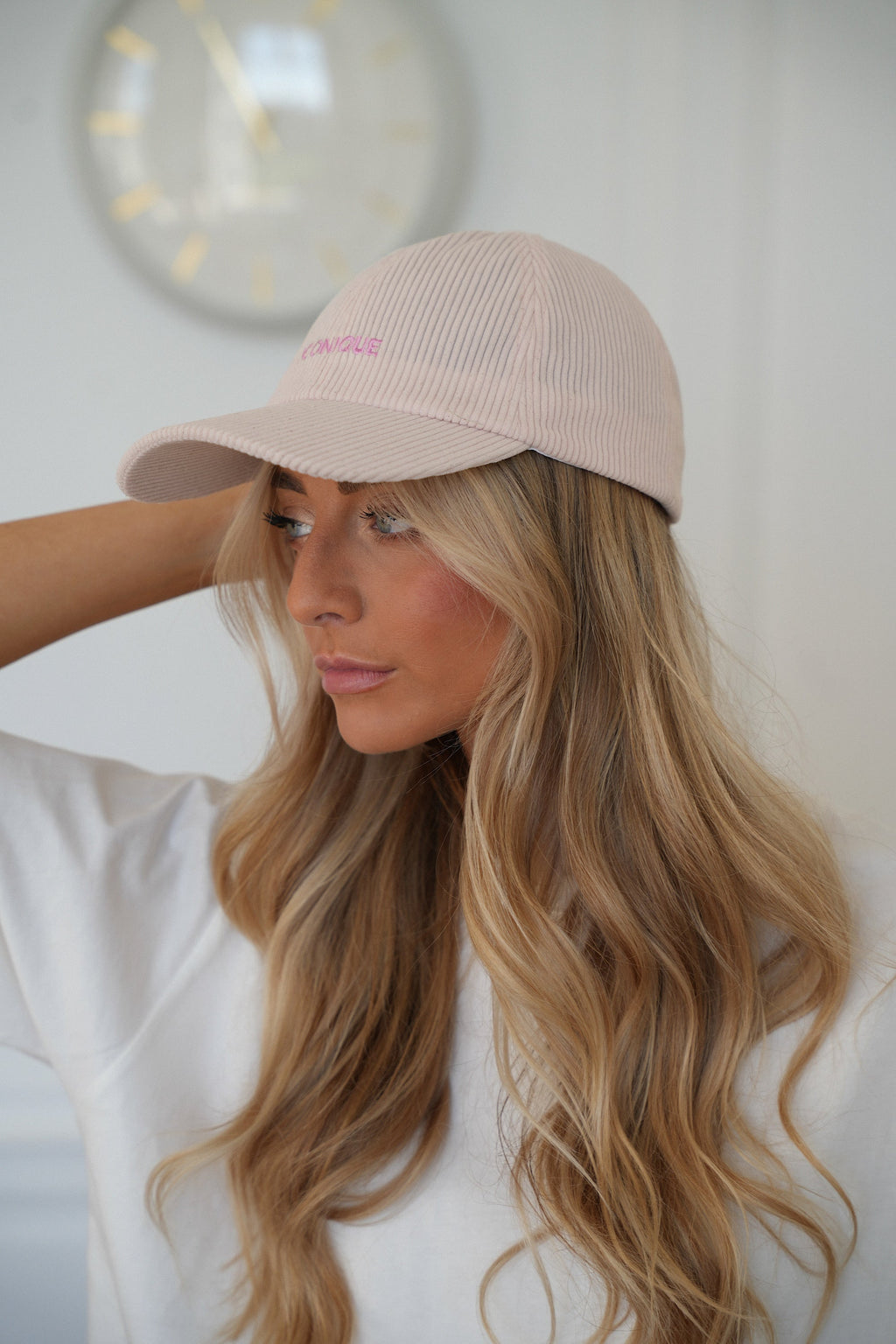 Casquette Velours Iconique - Rose