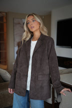 Trecy Chocolat - Blazer de ante
