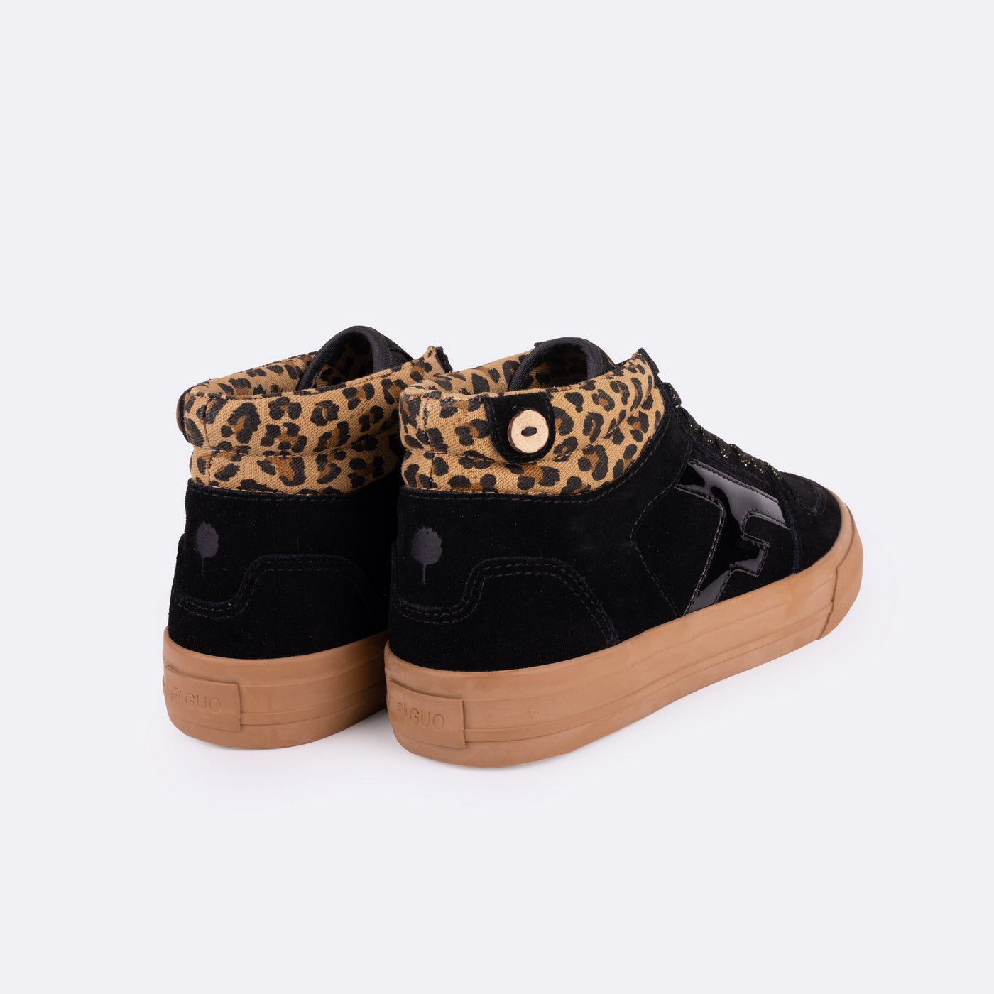 Walnut Mid Black Trainers - Women