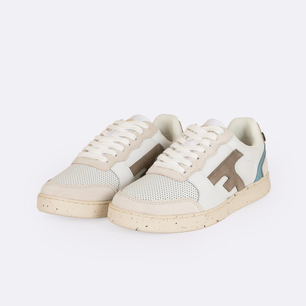 Zapatillas Blancas & Beige Hazel - Mujer