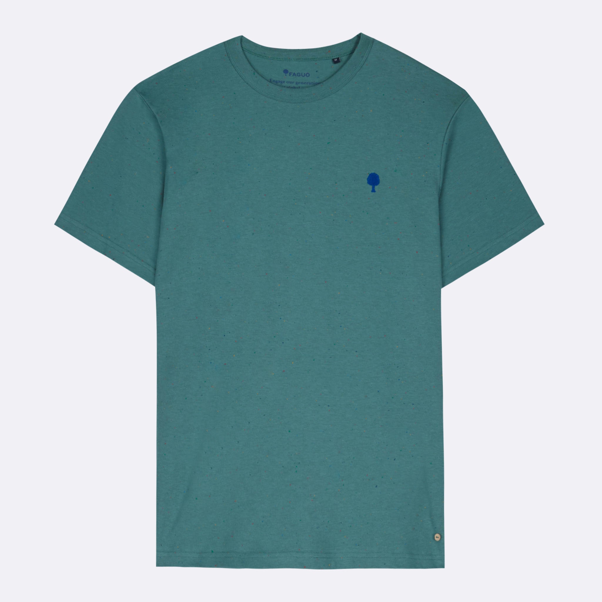 T-Shirt Vert Clair Chiné Lugny - Homme