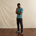 T-Shirt Vert Clair Chiné Lugny - Homme