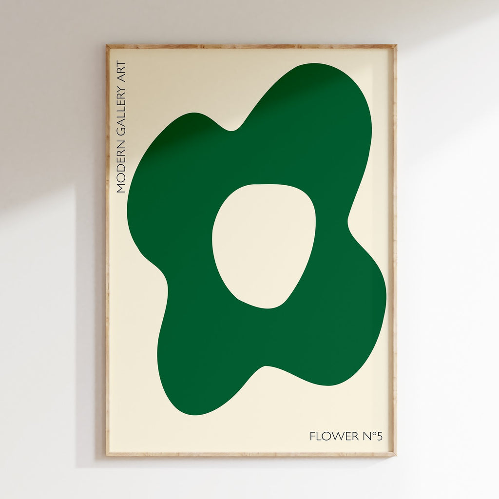 Flowers - Affiche Flower N5 - Vert