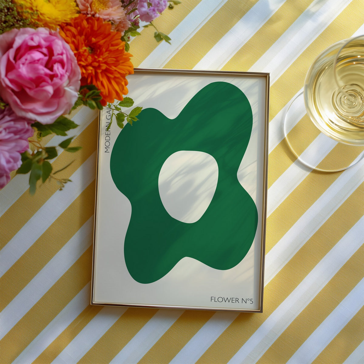 Flowers - Affiche Flower N5 - Vert