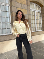 Brune light yellow blouse