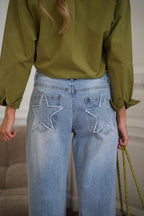 Alane Star Jeans - Blue