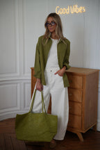 Camisa recta Roxane - Verde