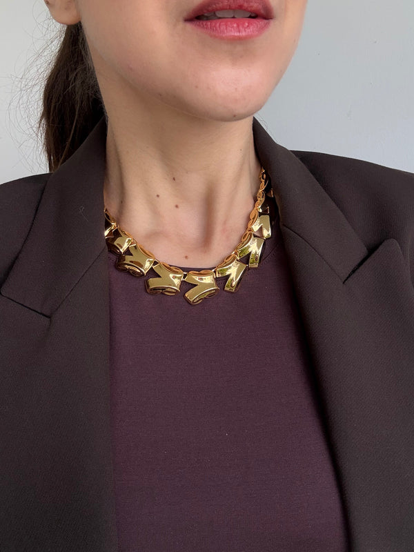 Vintage Monet Necklace - Rectangular Link