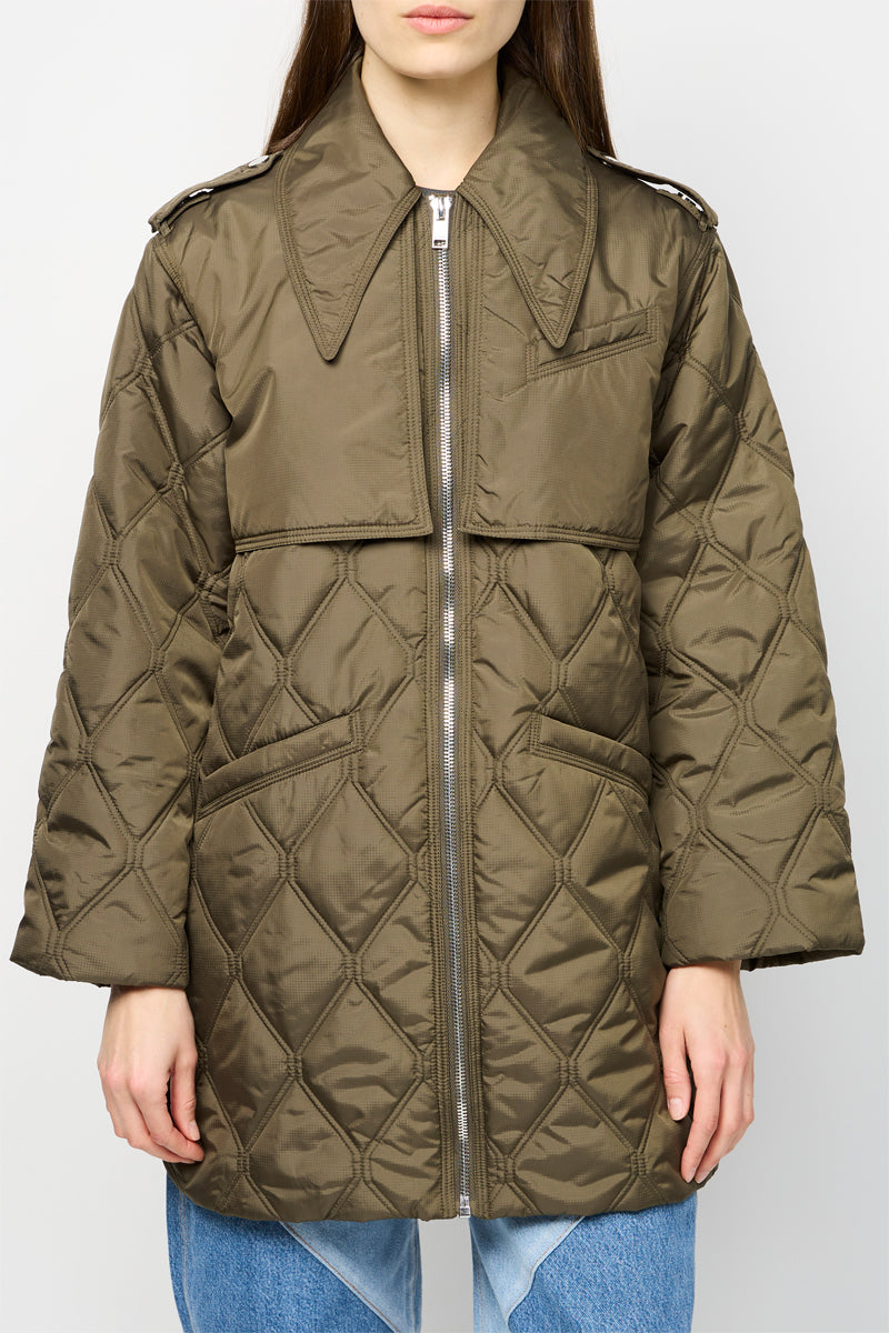 Chaqueta acolchada ripstop de longitud media - Kalamata
