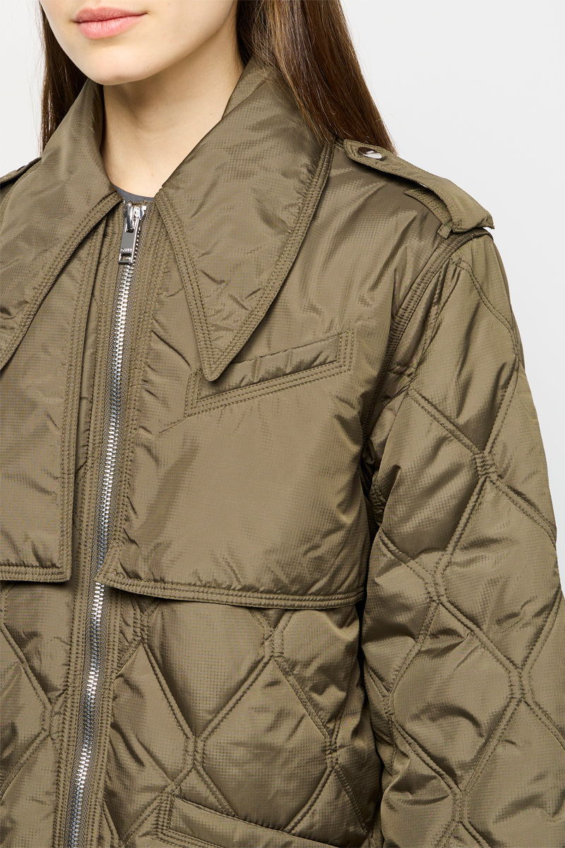 Chaqueta acolchada ripstop de longitud media - Kalamata