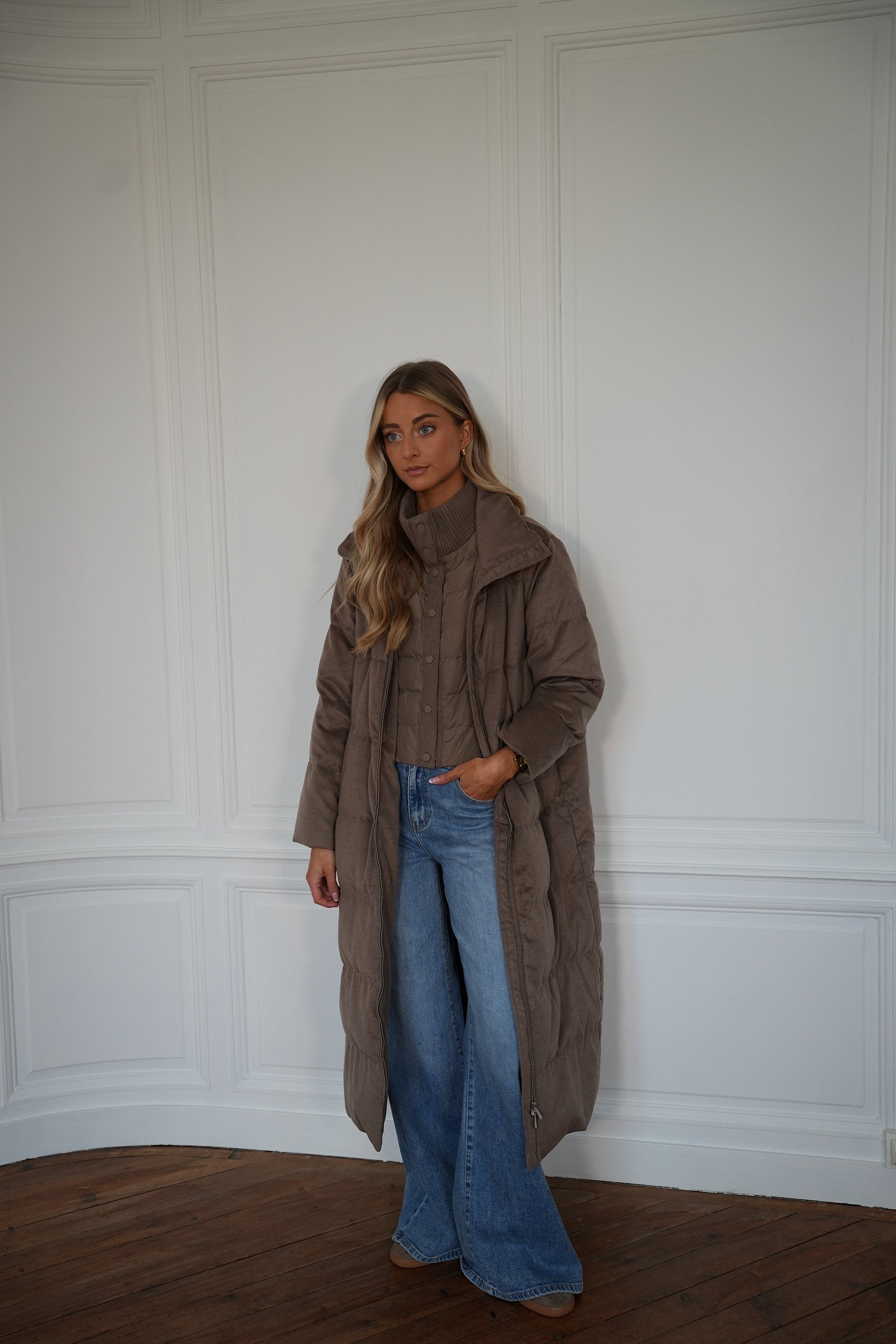 Justin Long Coat - Beige