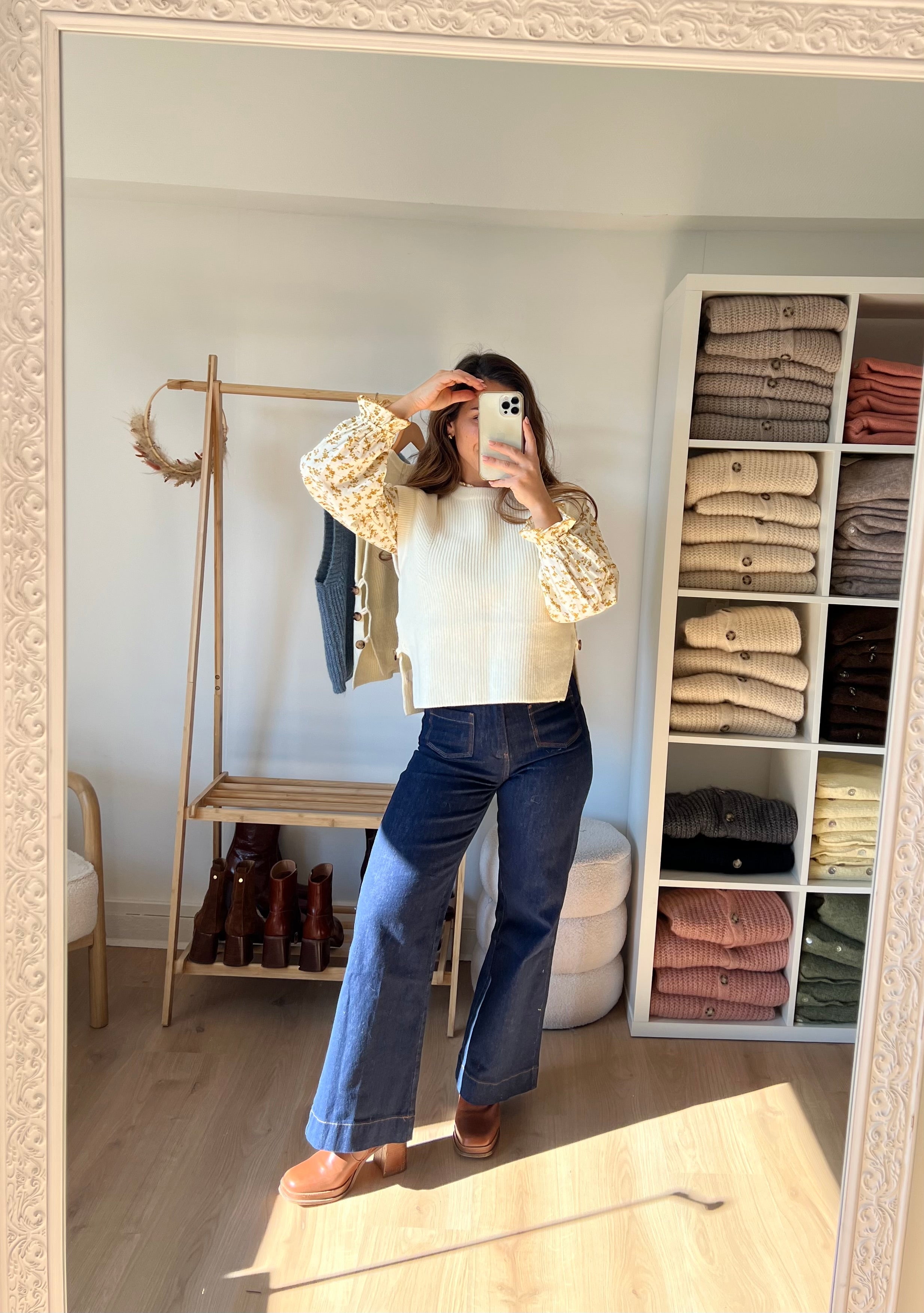 Pull Sans Manches Isaure - Écru
