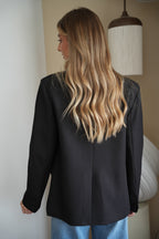Manon Blazer Asimétrico - Negro
