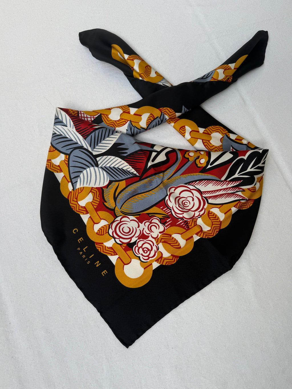 Céline Scarf – Foliage Pattern