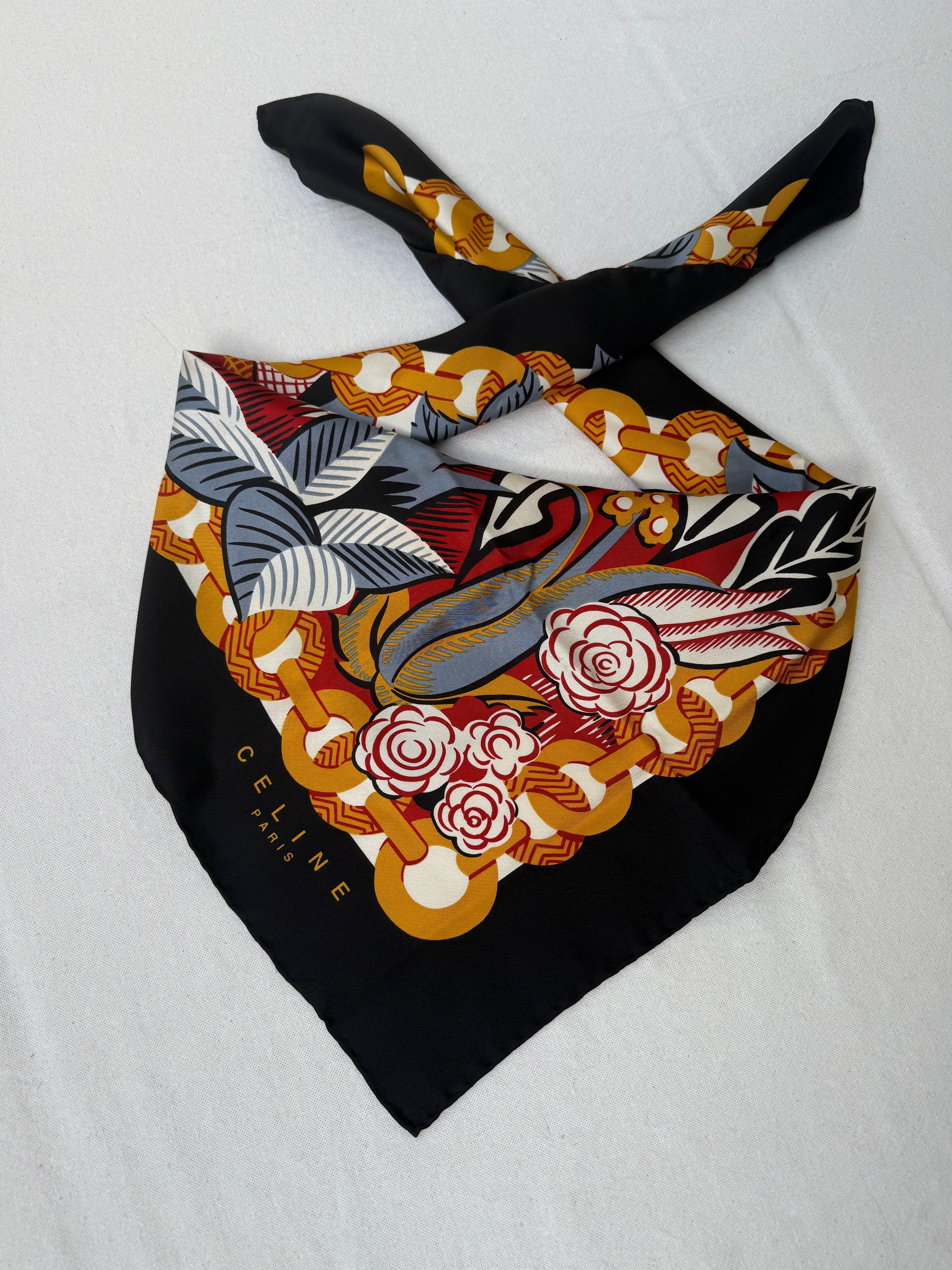 Céline Scarf – Foliage Pattern